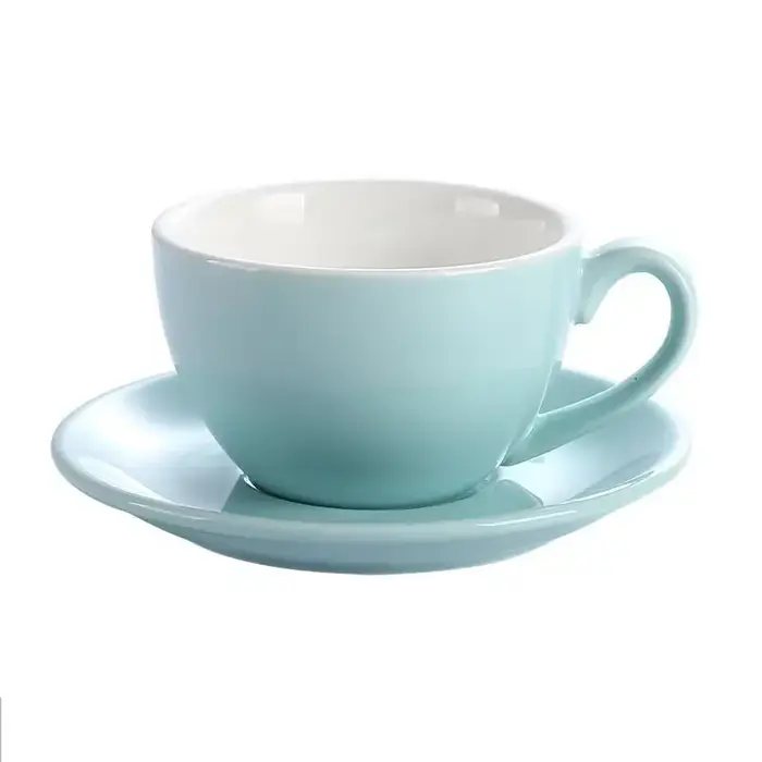 Leeseph – tasse à café en céramique avec soucoupe