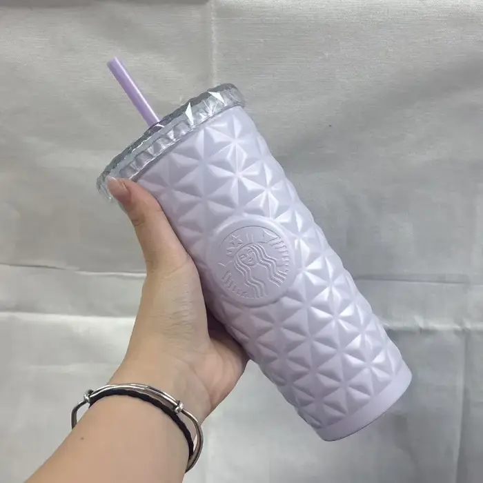 Gobelet Starbucks 500 ml Motif Diamant Lavande Rêveuse
