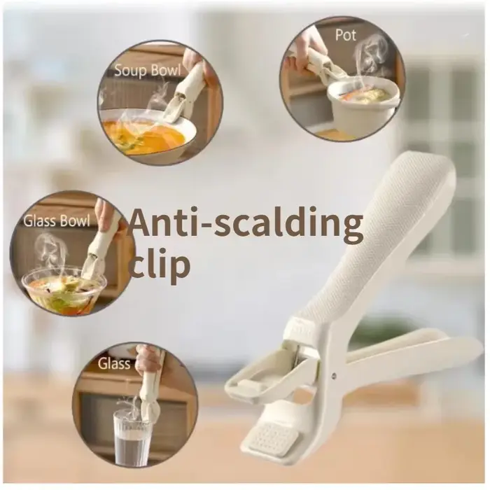 Pinces anti-brûlure pour assiettes et plats de cuisine