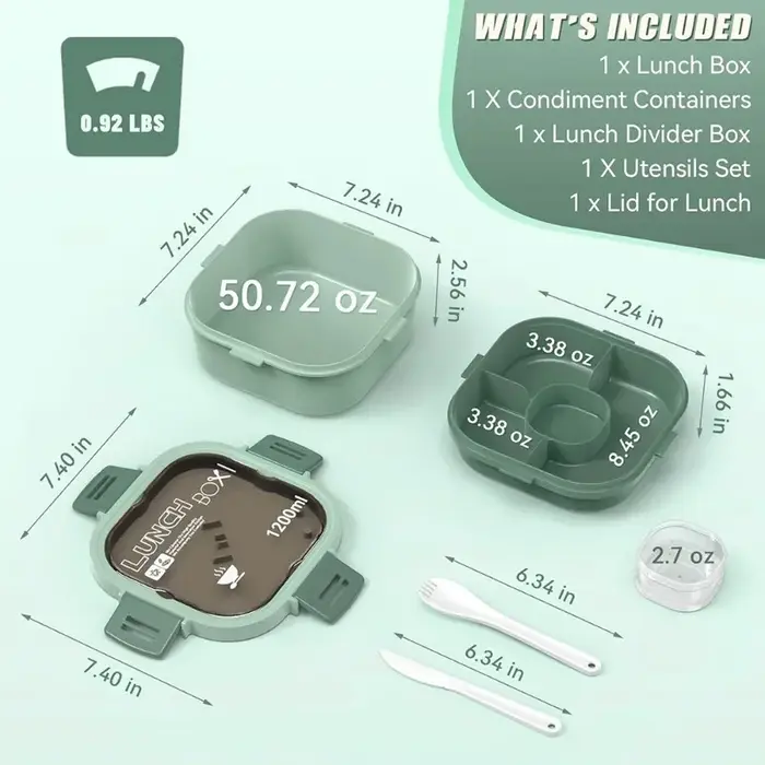 Conteneur à salade tout-en-un - Grand saladier