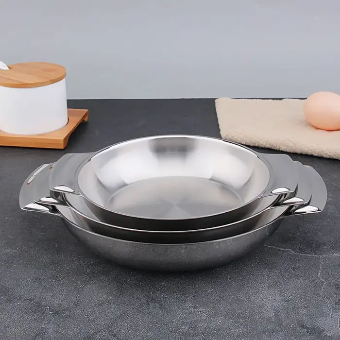 Assiettes à collation en acier inoxydable