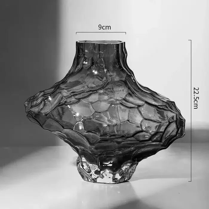 Vase en verre de la vallée nordique