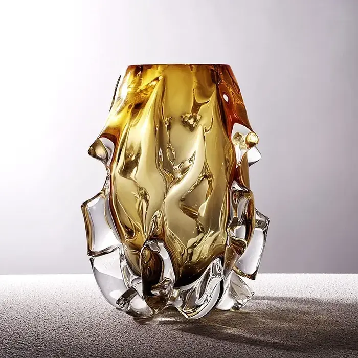 Vase d'art en verre de cristal de haute qualité