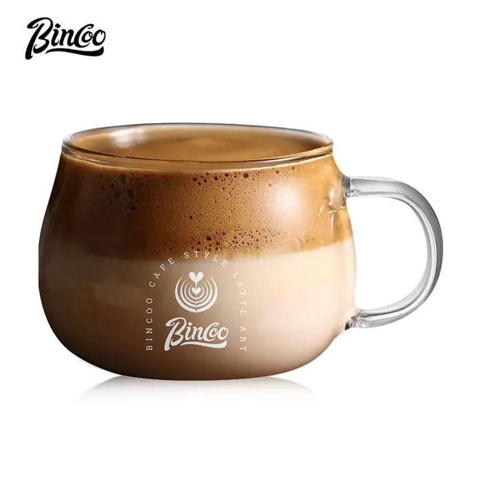 Bincoo-Tasse à café en verre borosilicate avec poignée
