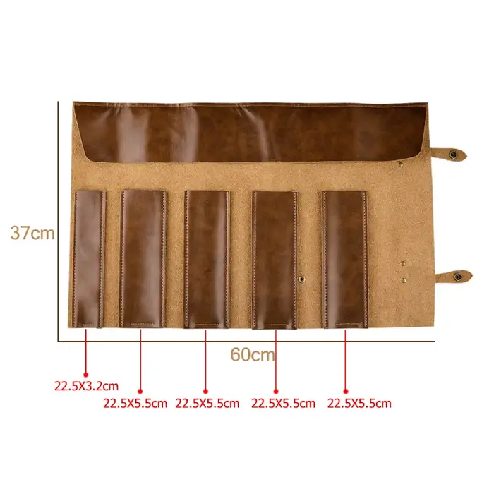 Sac à couteaux de chef en cuir