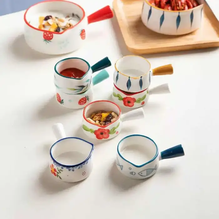 Mini pot à lait en céramique avec poignée