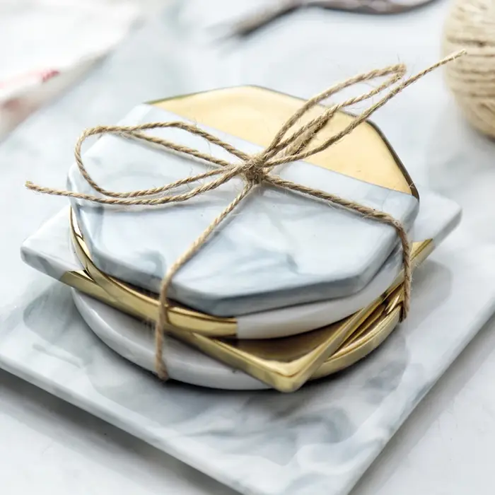 Sous-verres créatifs en céramique