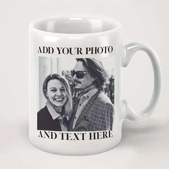 Mug personnalisé avec photo - Tasse en céramique avec image personnalisée, cadeau idéal pour la Sain