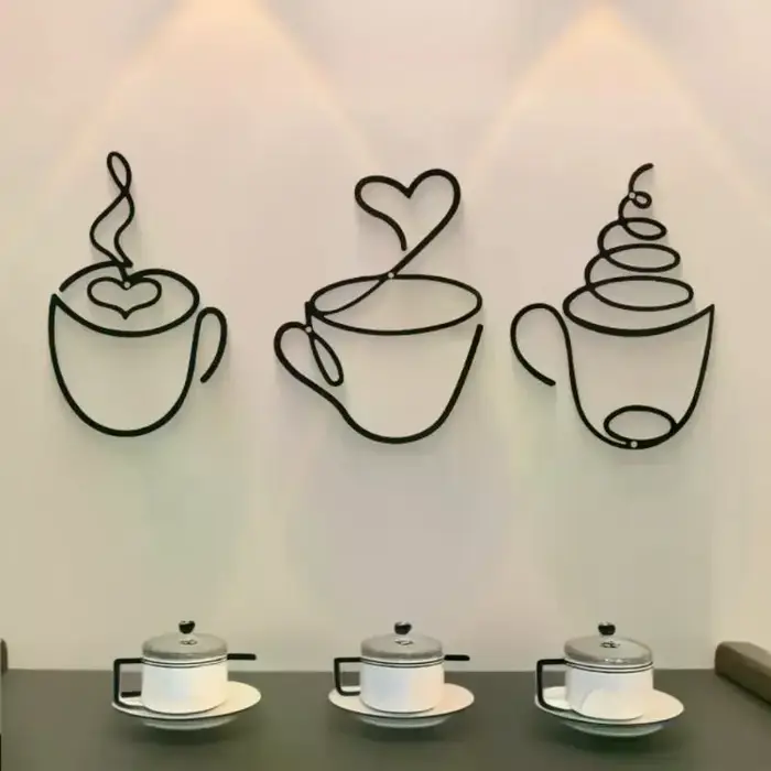 Tentures murales créatives pour café
