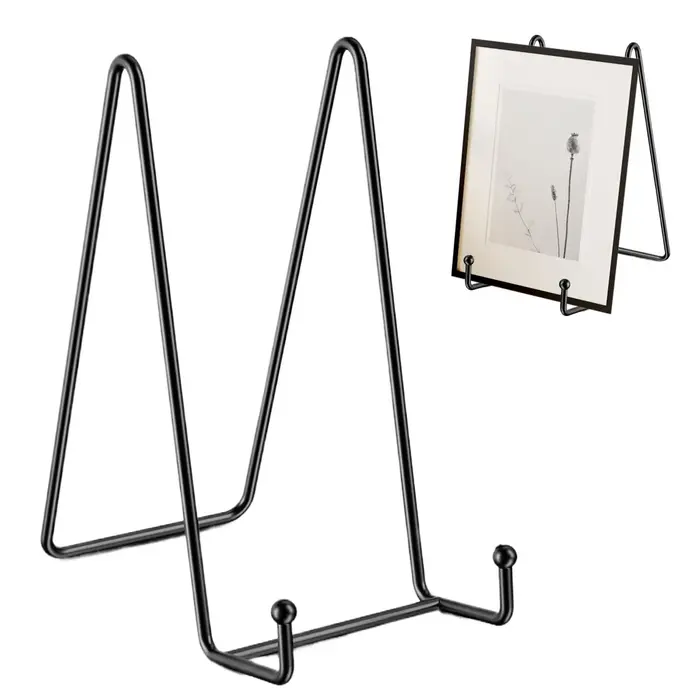 Présentoir de table en métal pour assiettes, cadres photo et décorations