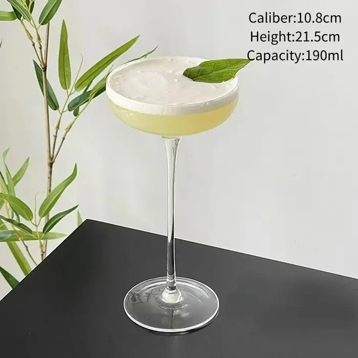 Verre à Martini Transparent, verres à Cocktail Ultra-hauts, verre à Champagne créatif, verres à Mart
