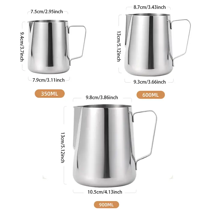 Pichet à café et lait de 350/600/900ML