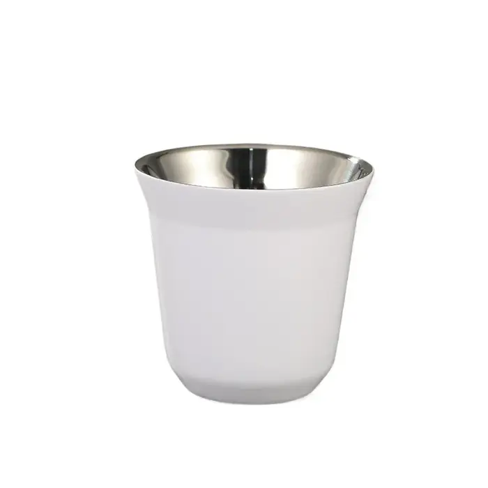 Tasse d'été Simple à fond plat, en acier inoxydable, Double couche, réservoir intérieur, Capsule, ta