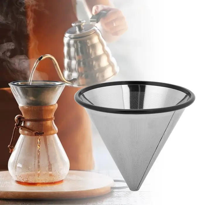 Filtre à café réutilisable en acier inoxydable YJ-99A3
