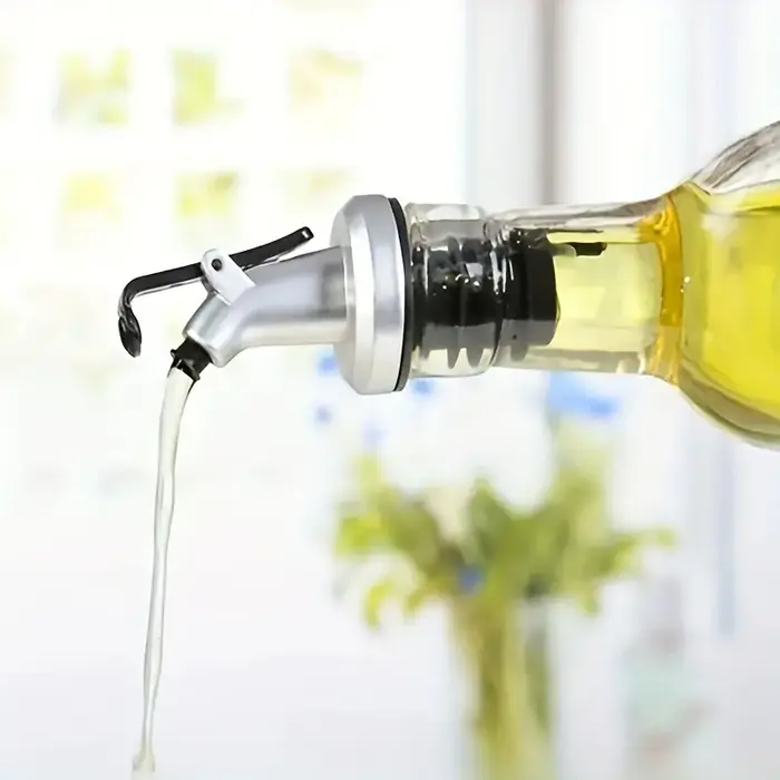 3 pièces becs d'huile d'olive bouchon de bouteille de vinaigre d'huile bec distributeur de buse étan