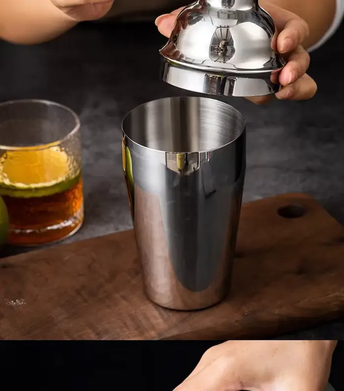 Shaker à Cocktail en acier inoxydable, outils de barman, Kit de barman, mélangeur de boissons Boston
