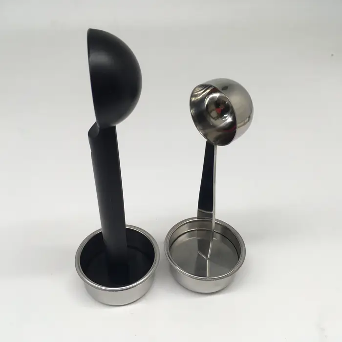 Cuillère à café avec support en acier inoxydable