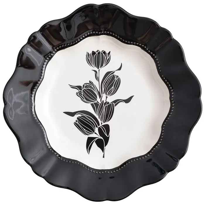 Vaisselle en céramique tulipe vintage