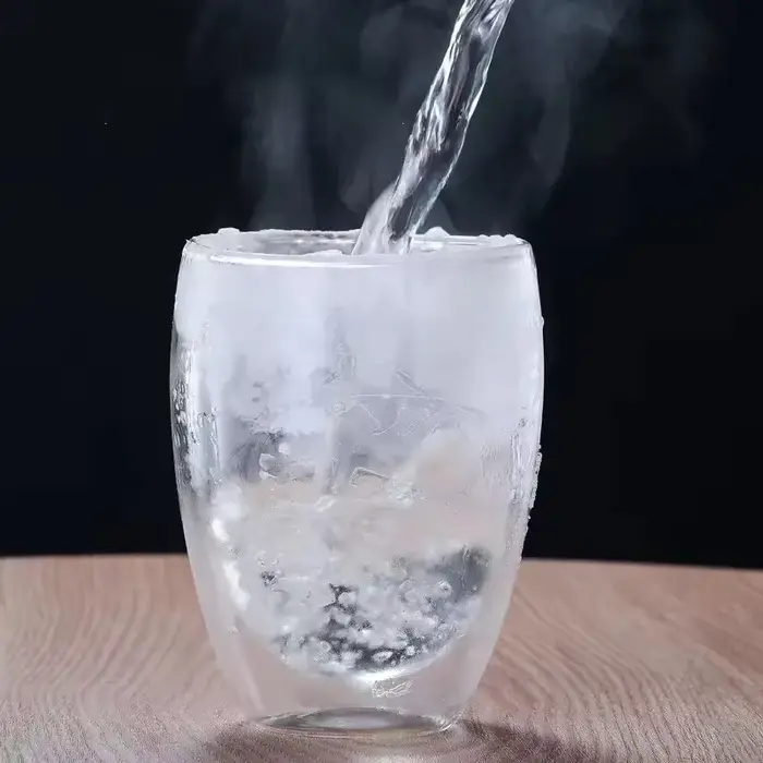 2/4/6 pièces tasses à expresso en verre thermique isolé à Double paroi 350ml tasse à café