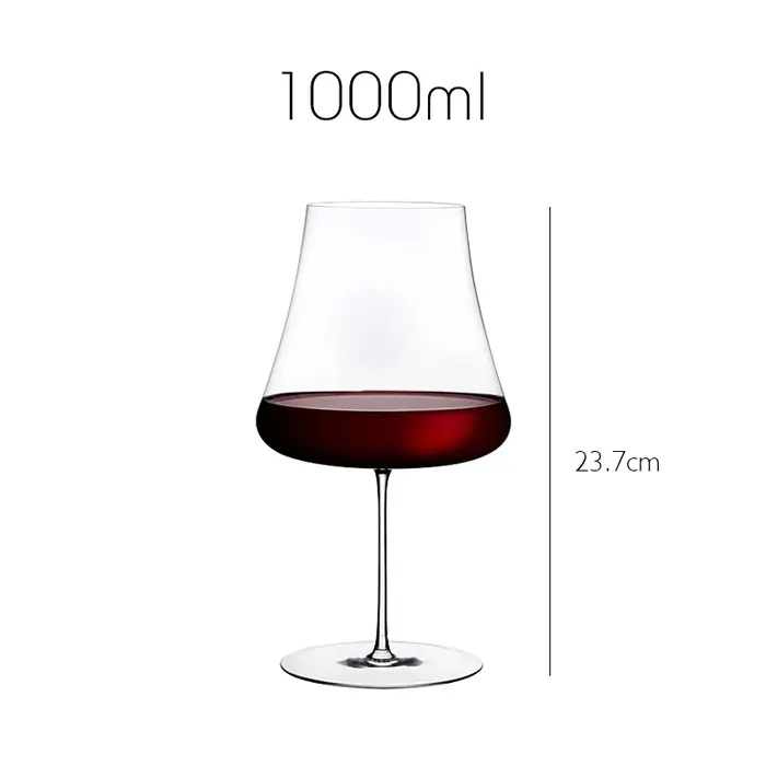 JINYOUJIA Verre à vin de Bourgogne volcanique de grande capacité 1000 ml, fait main, en cristal ultr