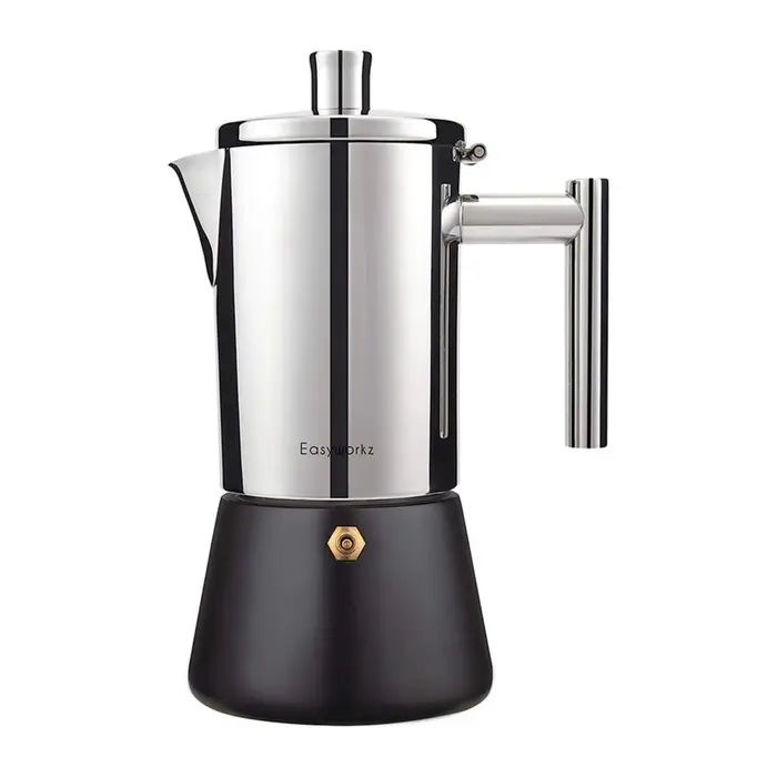 Easyworkz Diego cuisinière Machine à expresso en acier inoxydable Machine à café italienne Machine à