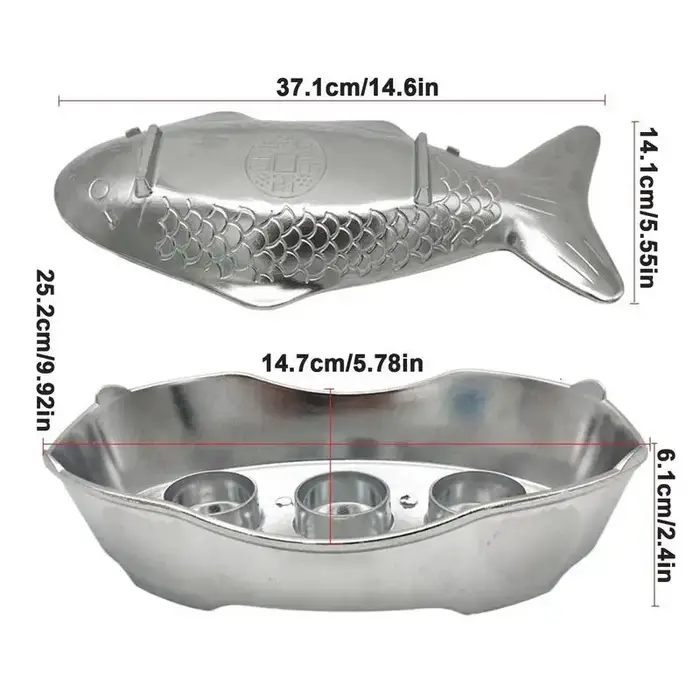 Assiette à poisson grillée commerciale
