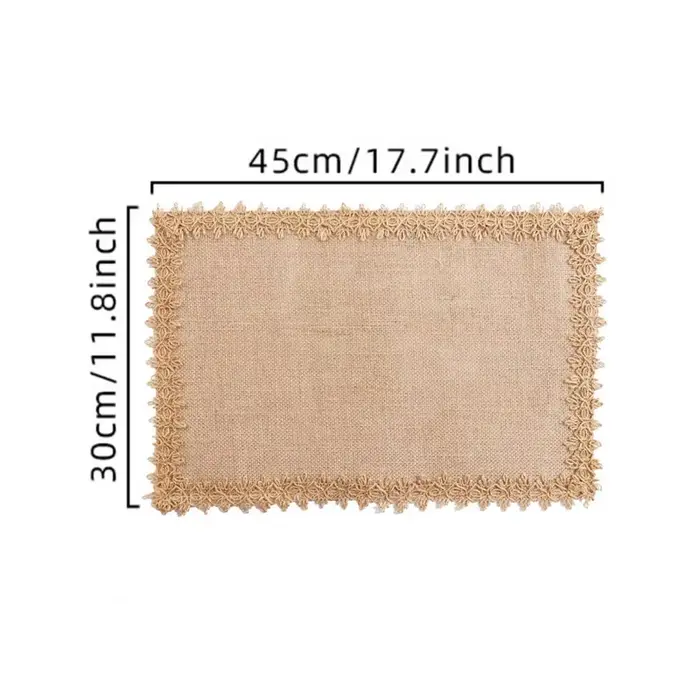 Napperons bohèmes en jute