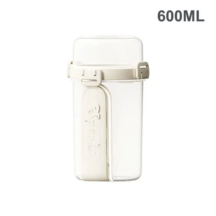 Tasse à salade d'avoine de 600ML, Double tasse pour petit déjeuner, ensemble de récipients pour céré