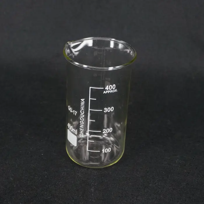 Bécher en verre Borosilicate de 50/100/150/250/400/500/600/800/1000ml