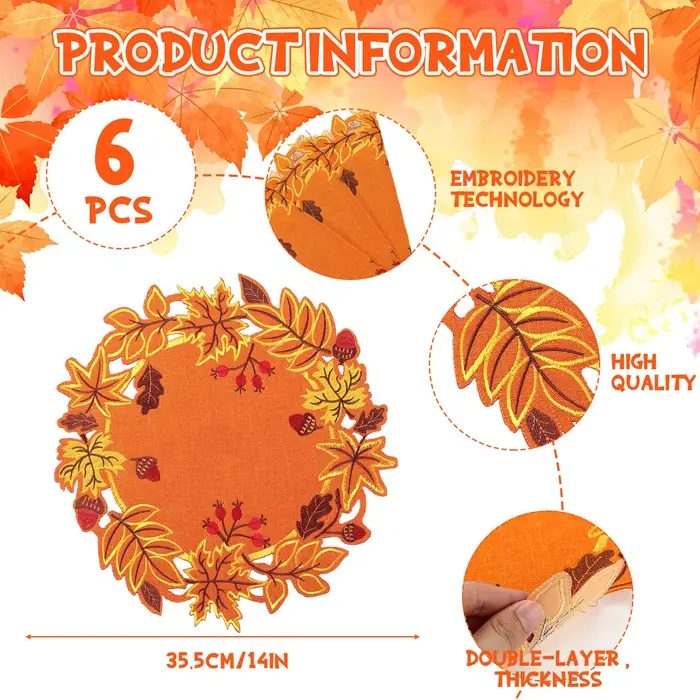 Napperon d'automne pour Thanksgiving