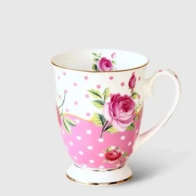 Tasse à café élégante en porcelaine ivoire de haute qualité