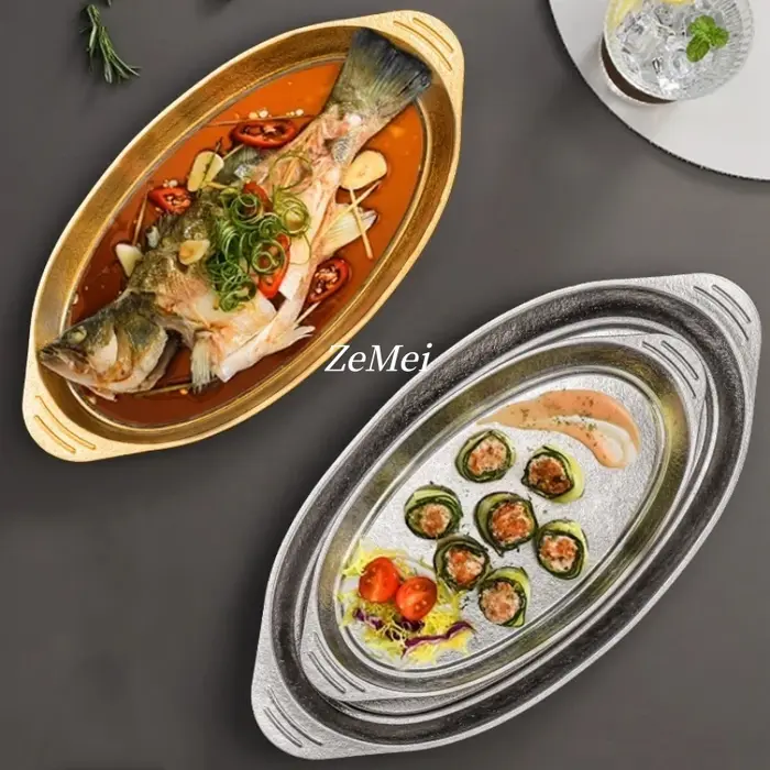 Plateau de poisson grillé en titane pur