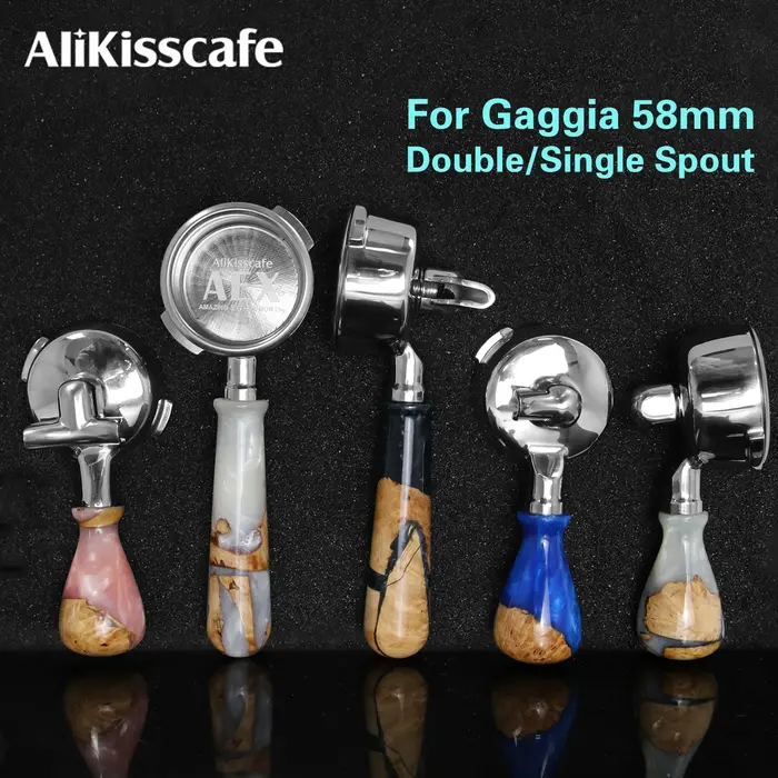 Porte-filtre à café AliKisscafe 58MM pour machine à expresso GAGGIA Classic Pro à bec unique