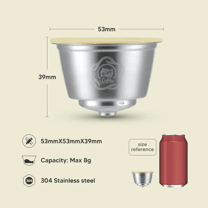 Capsule de lait réutilisable pour café