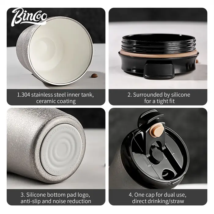 Bincoo Mini tasse à café Thermos 280ml