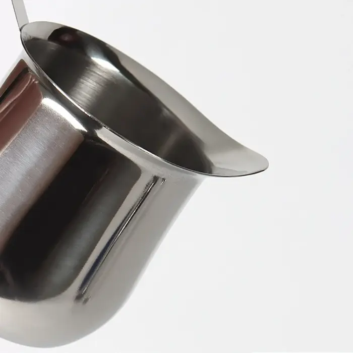 Pichet à café et à lait en acier inoxydable de 2/3/5/7 oz avec bec verseur