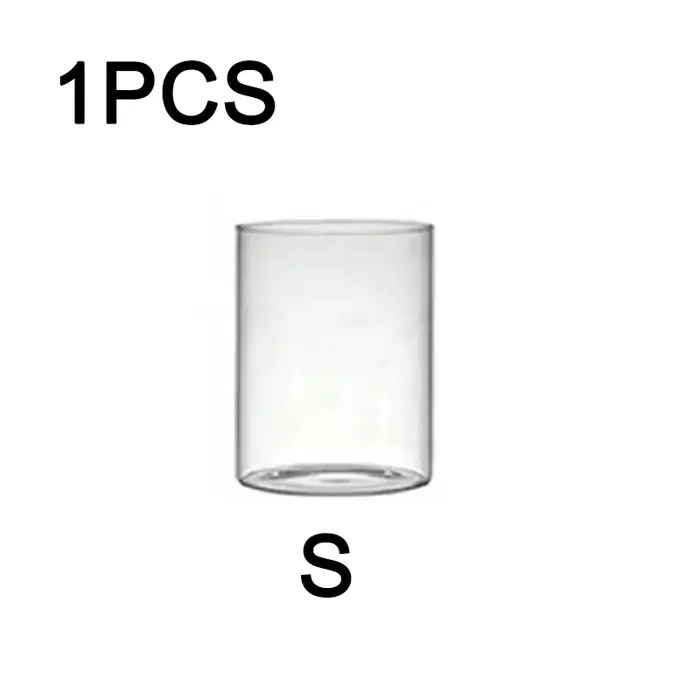 Cylindre verre tasse chandelier mariage Transparent bougie porte-gobelet Vase en verre Table à mange