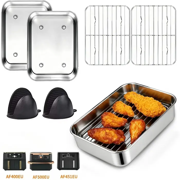 Plat à four en acier inoxydable pour friteuse à air