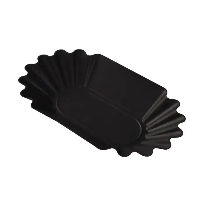 Plateau de grain de café en plastique 22.3x13x3.5cm, plateau d'affichage d'échantillon ovale, gain d