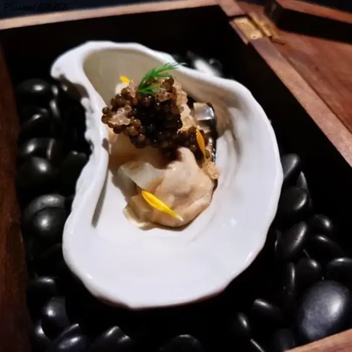 Assiette Irrégulière en Céramique en Forme d'Oyster