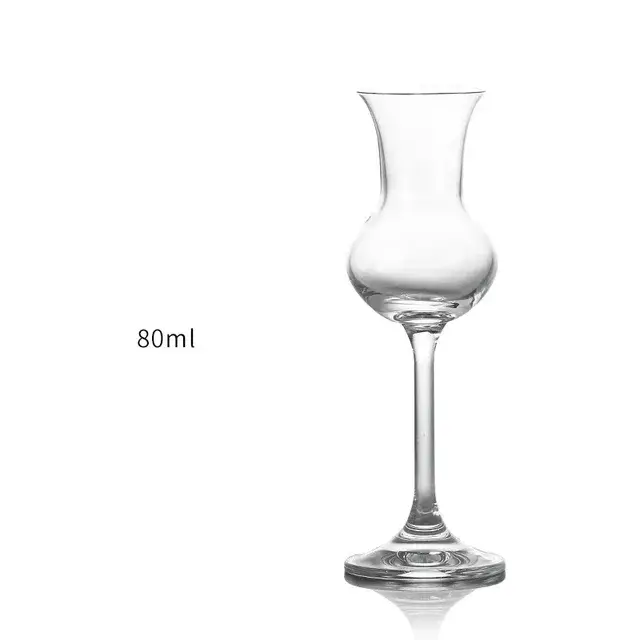 Gobelet à tulipe fine en cristal pour mariage, verre à rhum, gobelet à whisky, t84à vin, parfum, ode