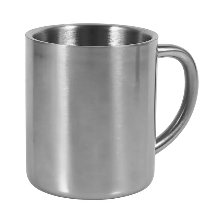 Tasse à café portable en acier inoxydable à double paroi