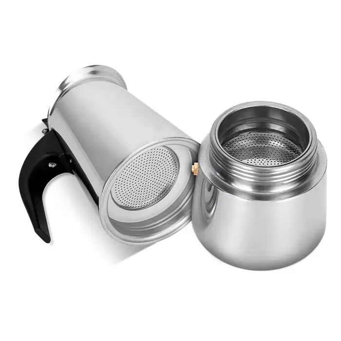 Cafetière Moka 2 Tasses en Acier Inoxydable