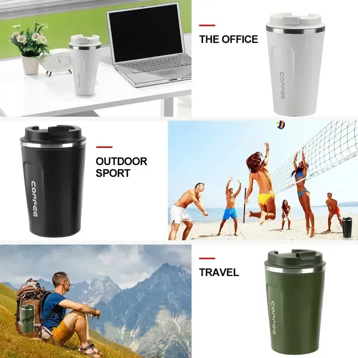 Chaud 380/510ML Thermo café étanche voyage