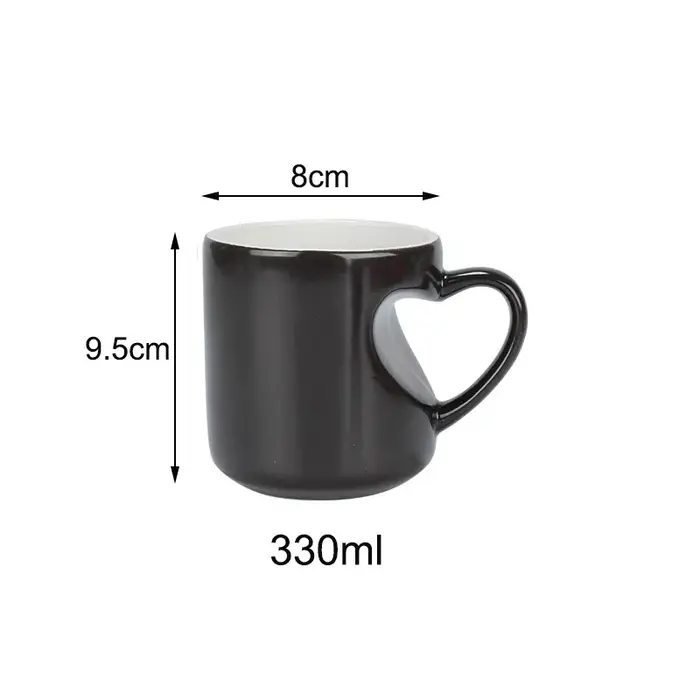 Personnalisé Desin personnalisé tasse magique bricolage Photo tasses sensible à la chaleur en cérami