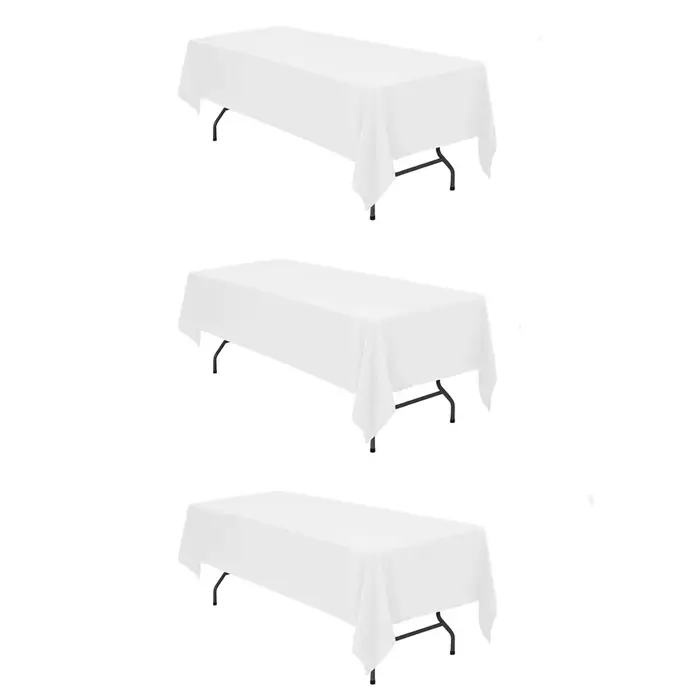 Nappe rectangulaire imperméable pour fête de mariage, grill de table de poulet, couverture de table,