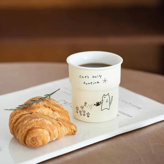 Tasse à café imprimée de 225ml