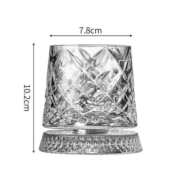 Nouveau Verres à whisky rotatifs verre