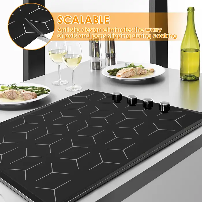 Protecteur de plaque de cuisson à induction en silicone