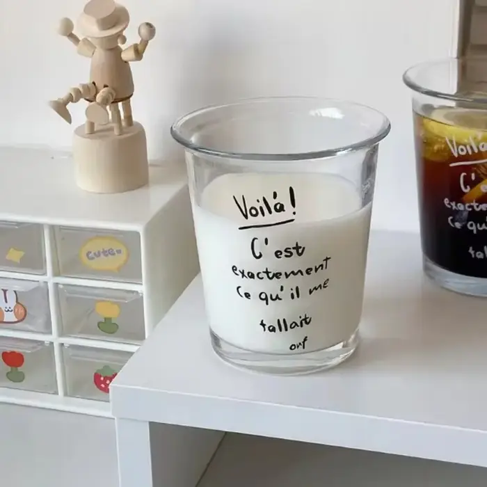 Cadeau tasse en verre Transparent 350ML